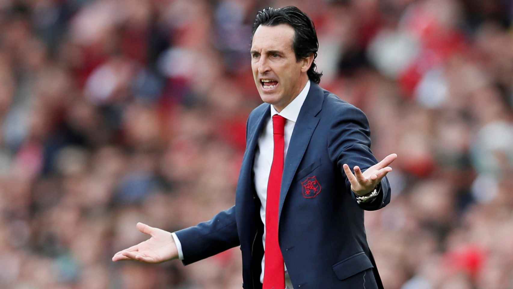 Unai Emery, entrenador del Arsenal.