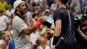 Verdasco y Murray tras el partido en el US Open