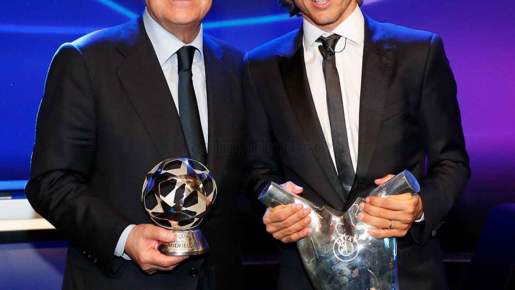 Florentino Pérez y Luka Modric