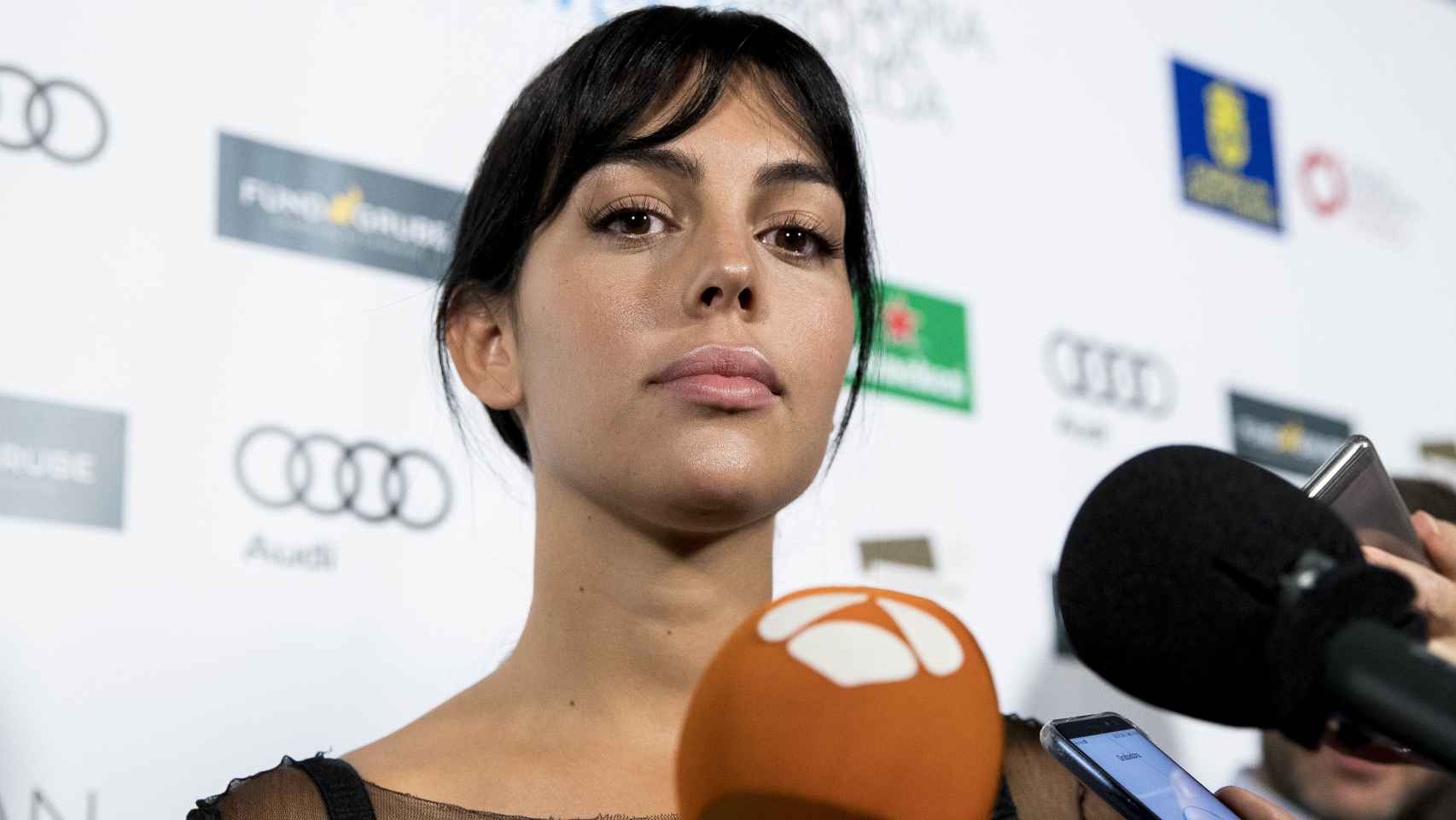 Georgina Rodríguez en un evento en Gran Canaria.