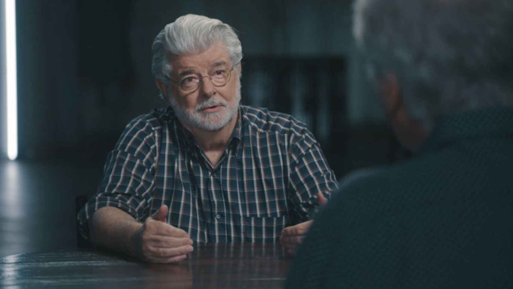 George Lucas durante la entrevista.
