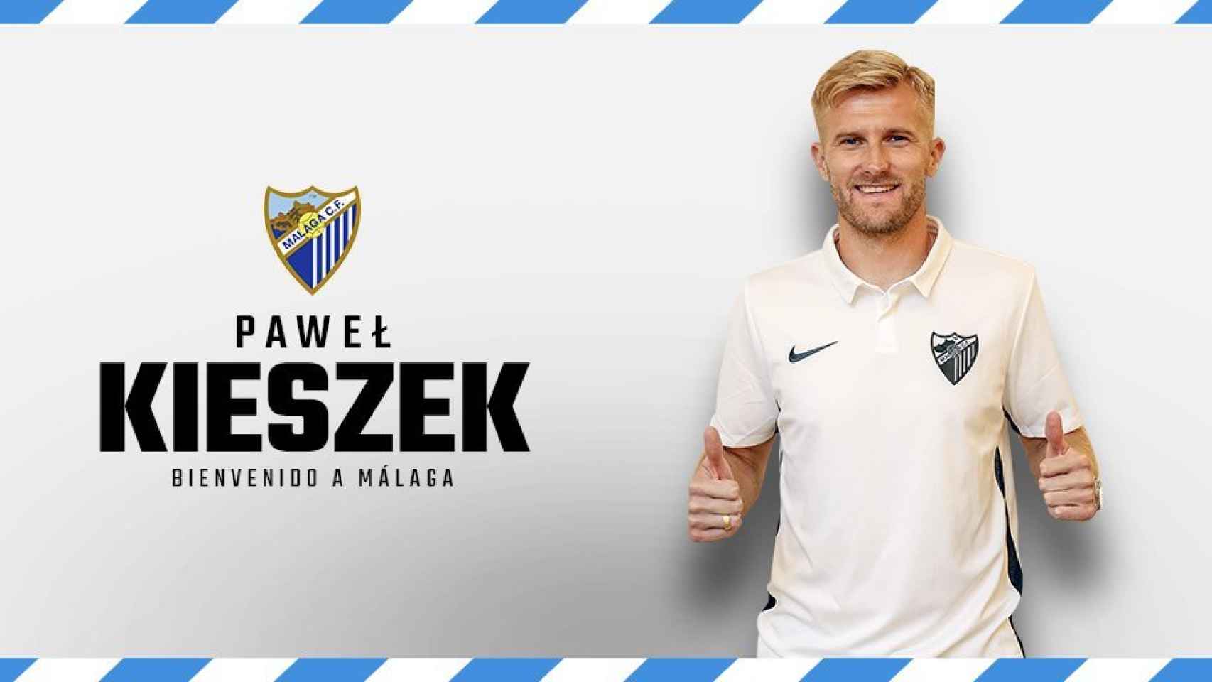 Así ha anunciado el Málaga la llegada de Kiesxek