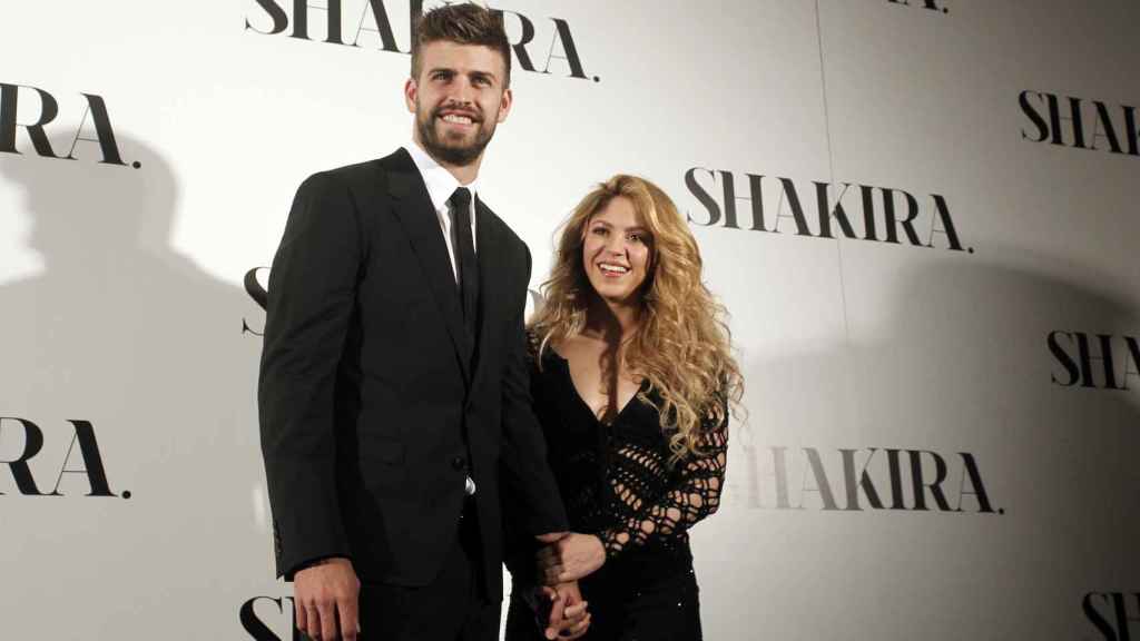 Shakira junto a su marido Piqué.