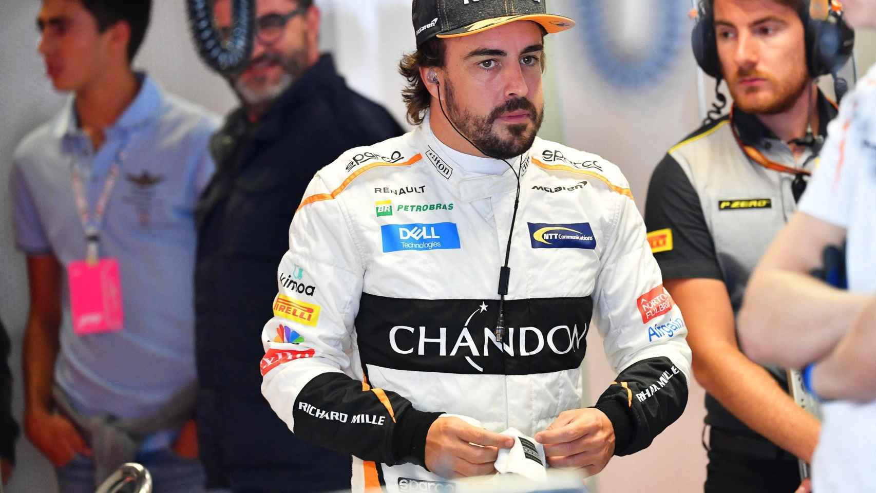 Fernando Alonso, en el Gran Premio de Italia de Fórmula 1