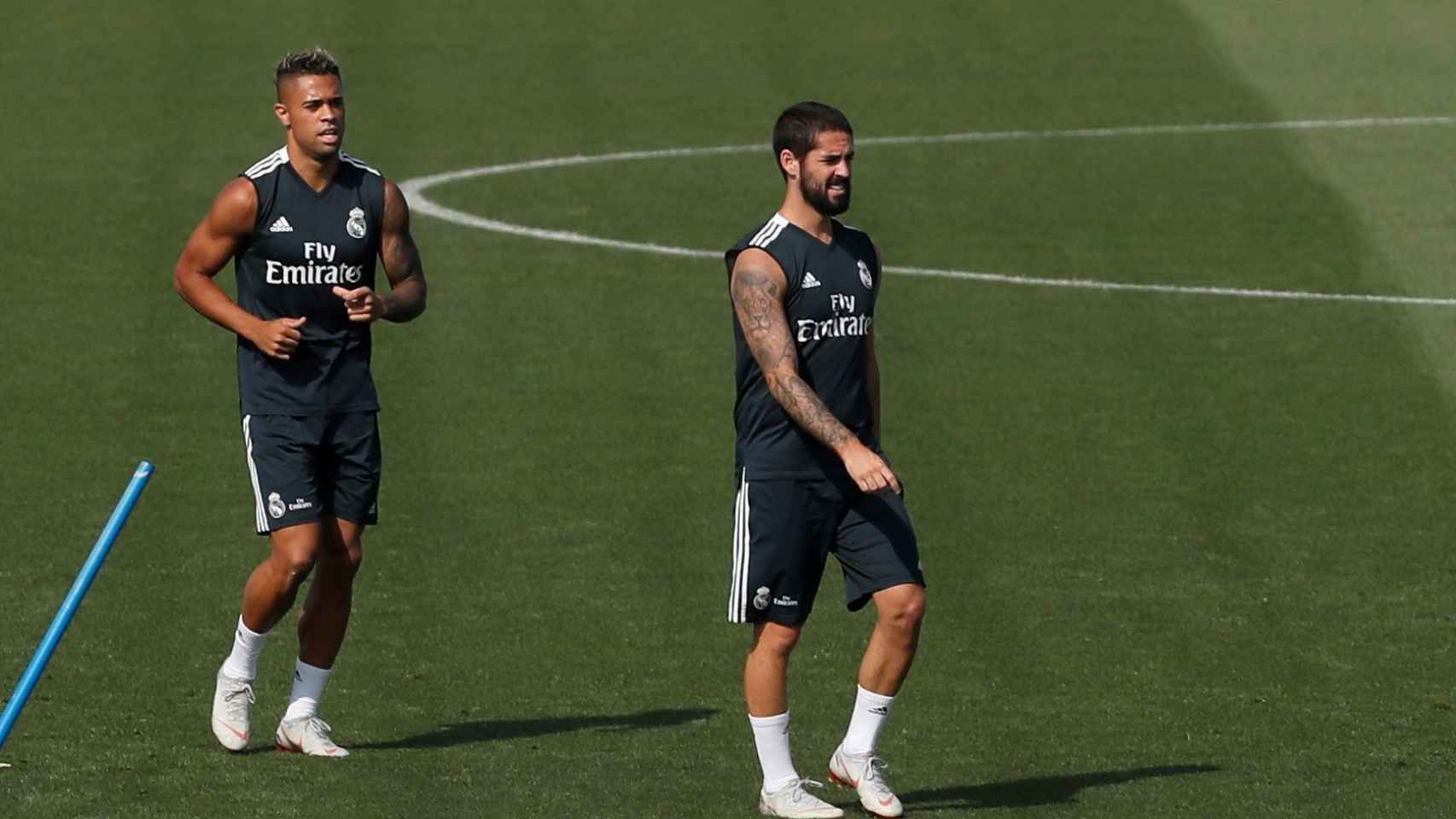 Mariano, primer entrenamiento con el Real Madrid