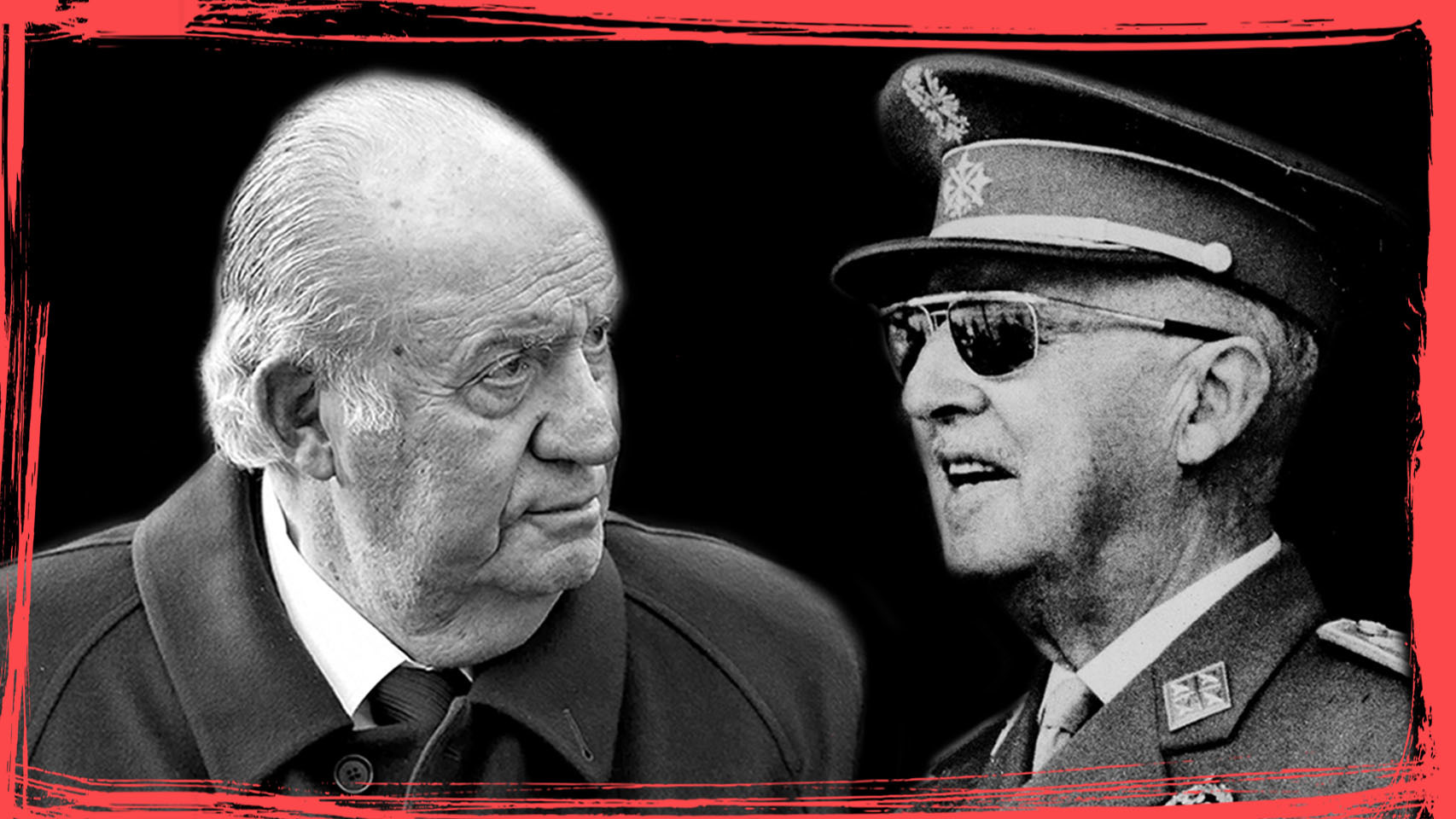 El rey emérito, Juan Carlos, y Francisco Franco.