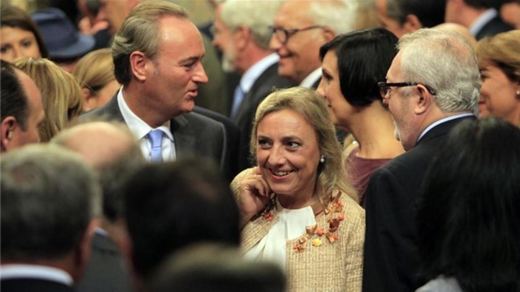 Alberto Fabra y su expareja, Cristina Fortanet.