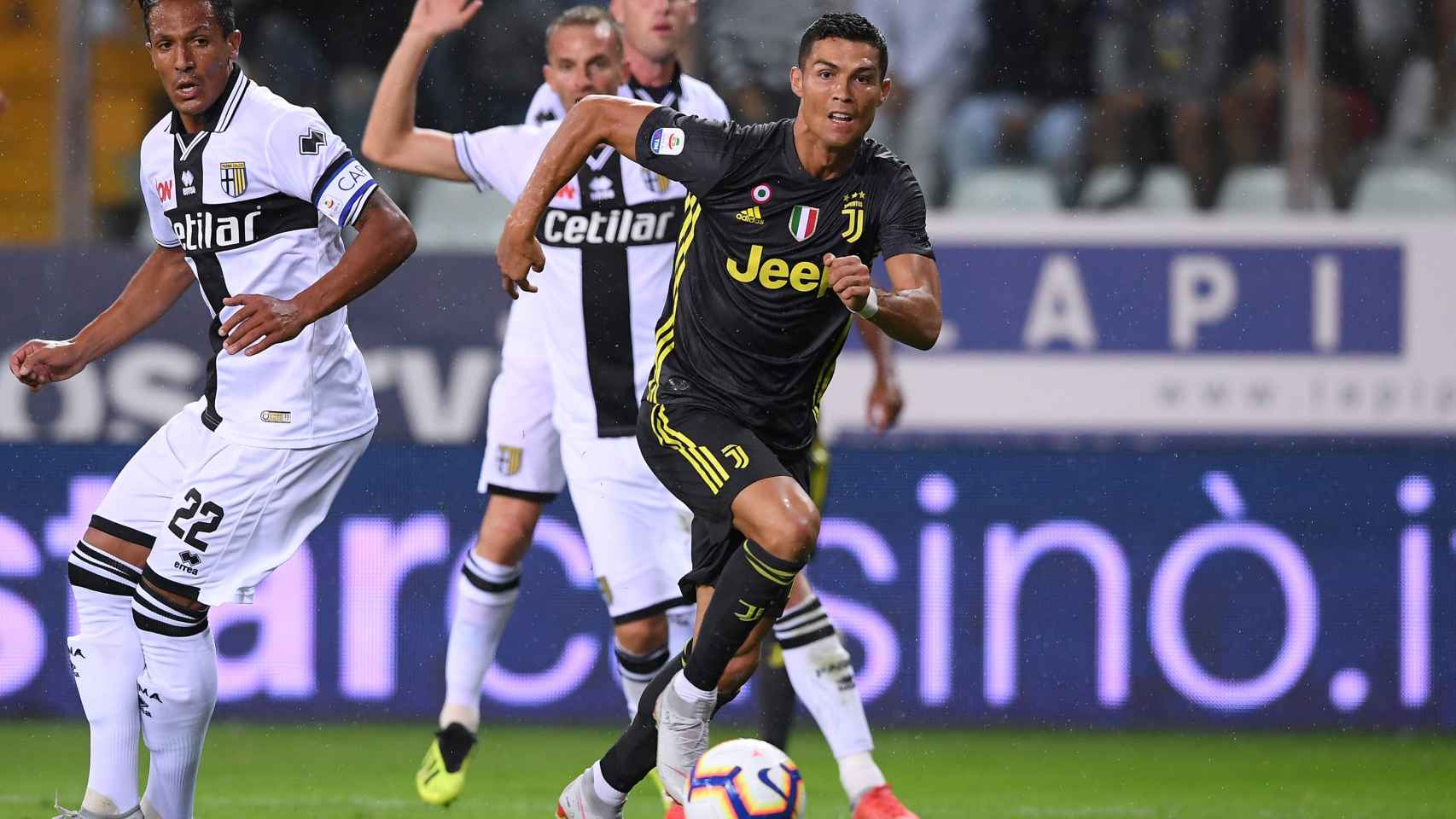 Cristiano Ronaldo, en el partido ante el Parma.
