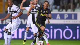 Cristiano Ronaldo, en el partido ante el Parma.