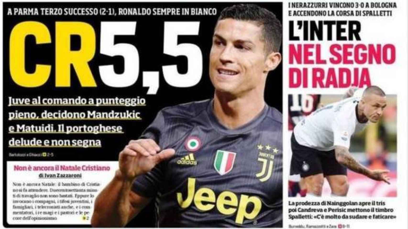 Portada Corriere dello Sport (02/08/2018)