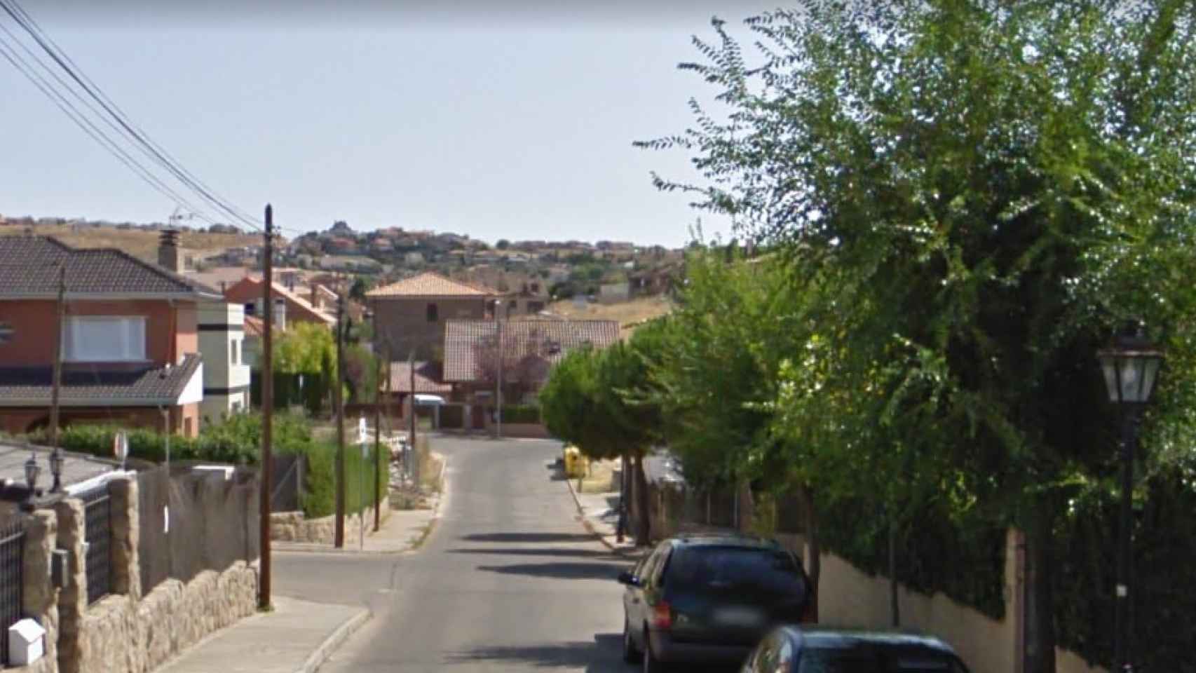 La calle en la que vivía Ramón Steven en El Casar.