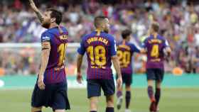 Messi en un partido del Fútbol Club Barcelona