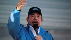 Daniel Ortega, presidente de Nicaragua, se dirige a los asistentes al acto del 40º aniversario de la revolución sandinista.