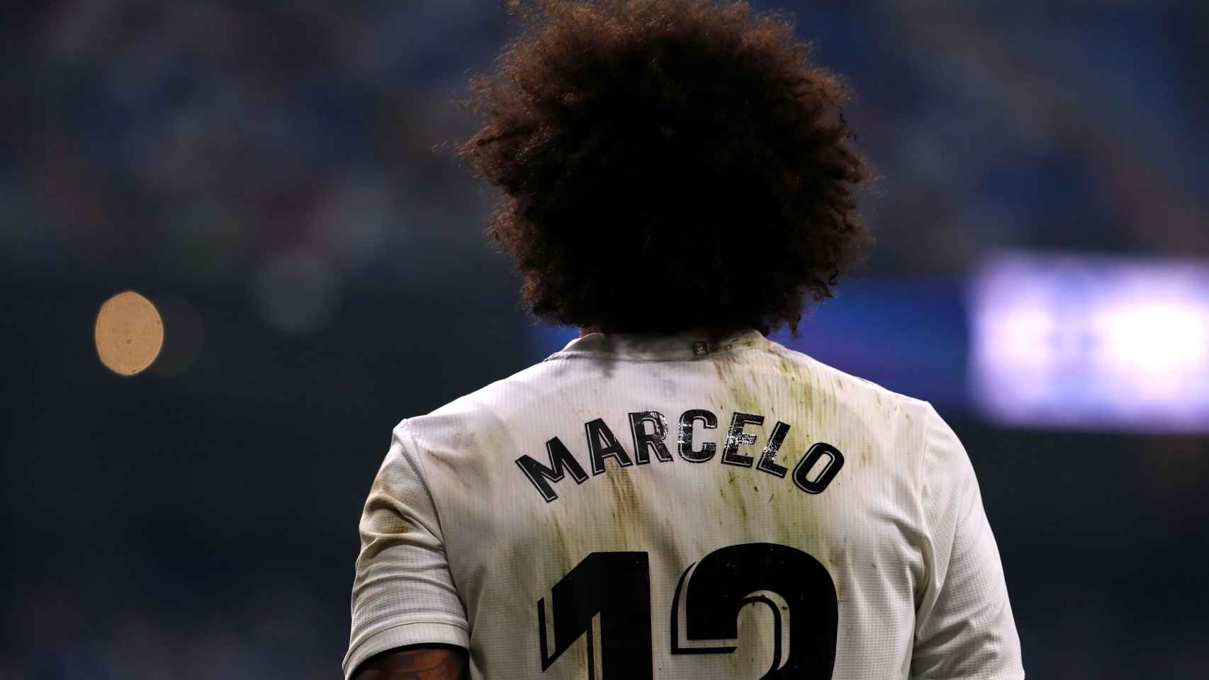 Marcelo durante el partido que disputó el Real Madrid ante el Leganés