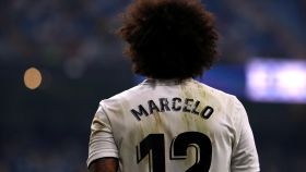 Marcelo durante el partido que disputó el Real Madrid ante el Leganés