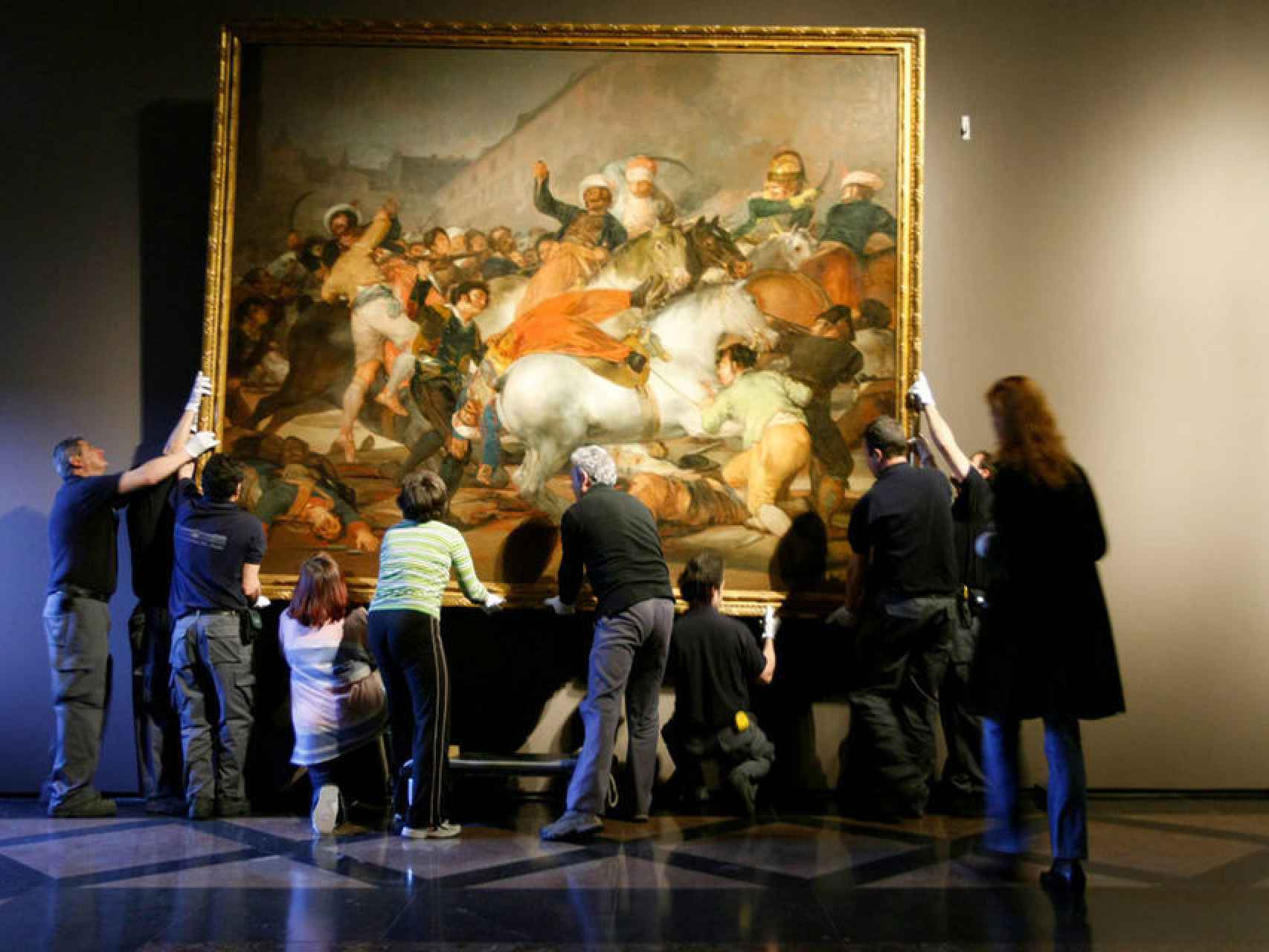 La carga de los Mamelucos, en el Museo Nacional del Prado. EFE.