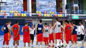 Concentración de la Selección de baloncesto con Scariolo. Foto: feb.es