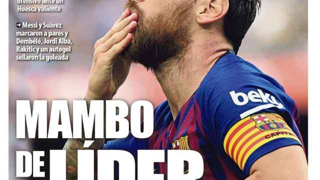 La portada del diario Mundo Deportivo (03/09/2018)
