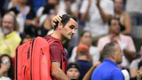 Federer, tras caer eliminado del Abierto de los Estados Unidos.