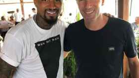 Kevin Prince Boateng y Zidane en Ibiza. Foto: Instagram (@princeboateng)