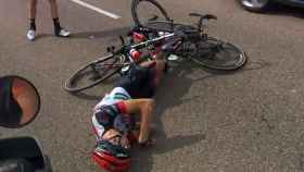 Escalofriante caída de Simone Petilli en La Vuelta a España