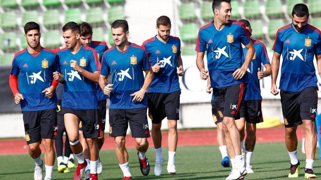 La Selección se entrena en Las Rozas. Foto: sefutbol.com