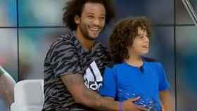 Marcelo y su hijo Enzo en Realmadrid TV