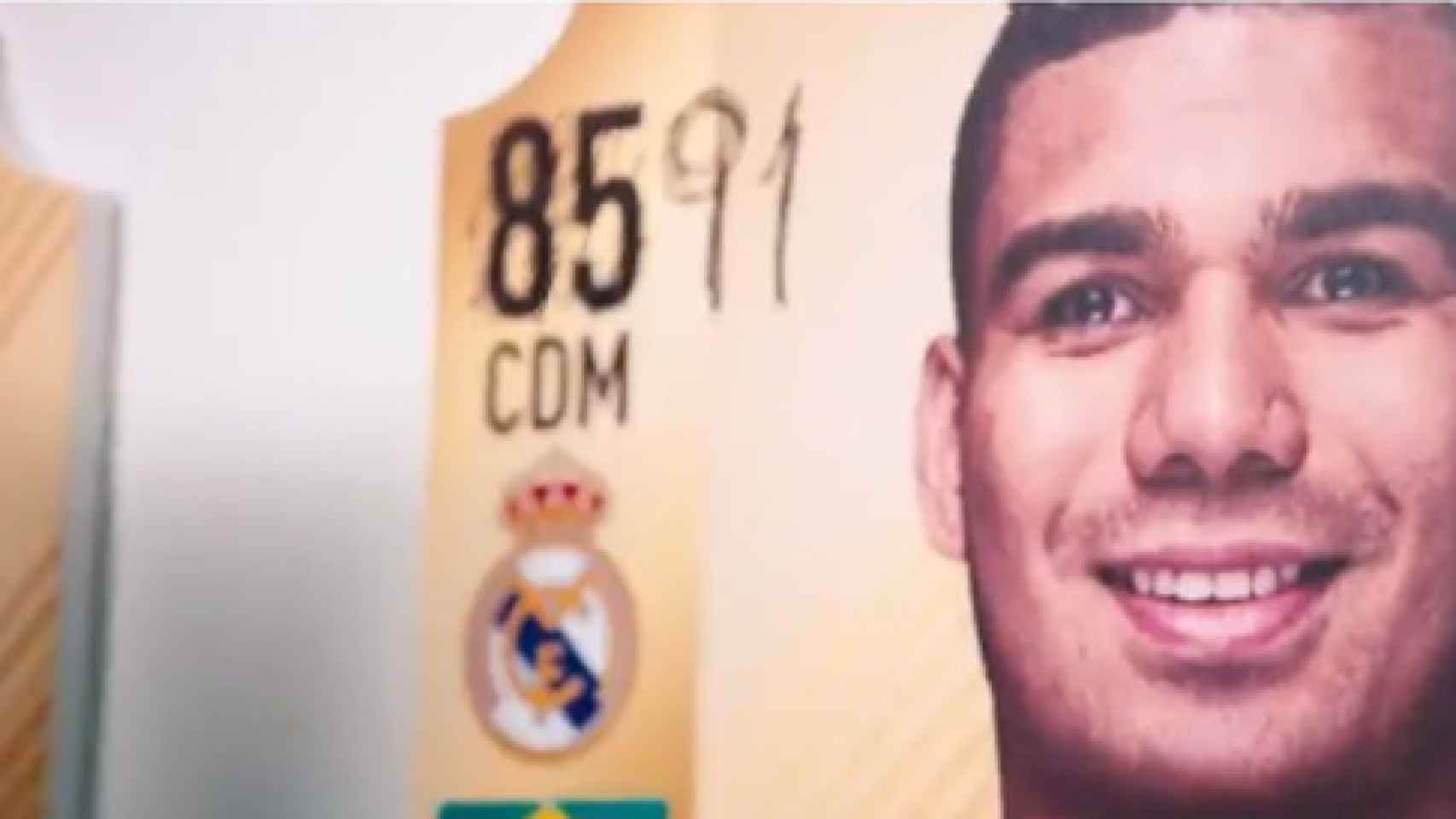 Casemiro cambia su valoración en FIFA 19