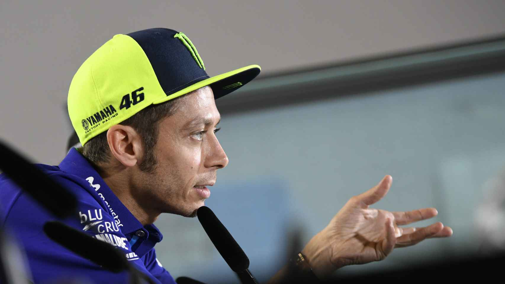 Valentino Rossi, durante la conferencia de prensa del GP de San Marino.