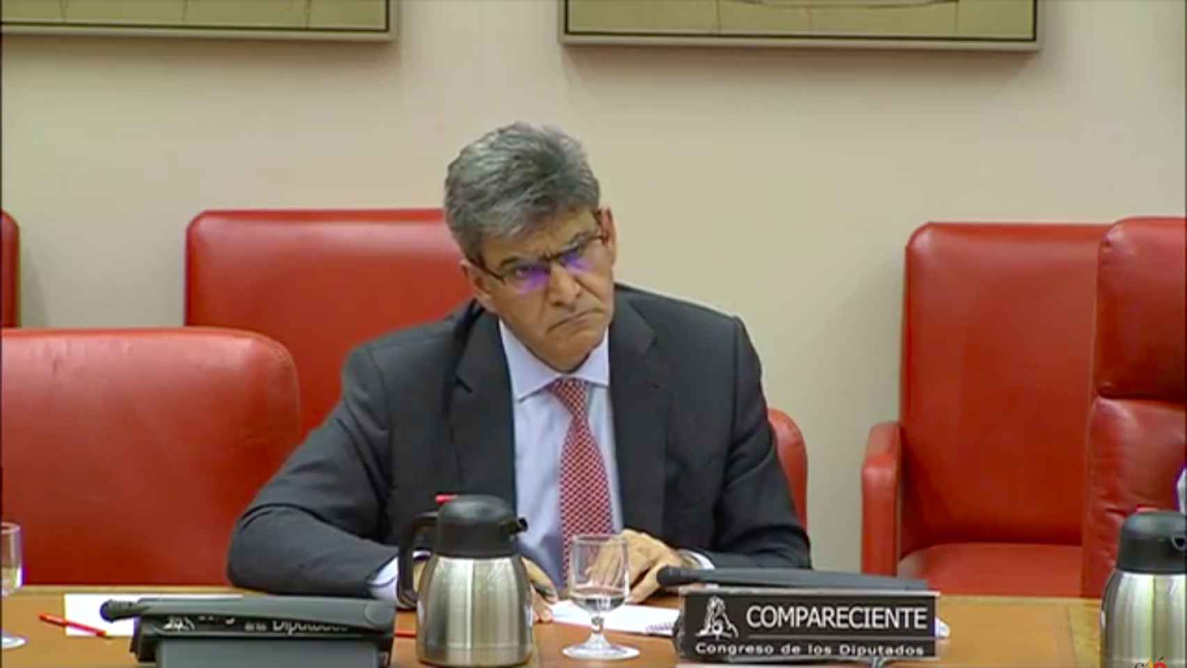 José Antonio Álvarez, CEO del Santander, en su comparecencia en el Congreso.