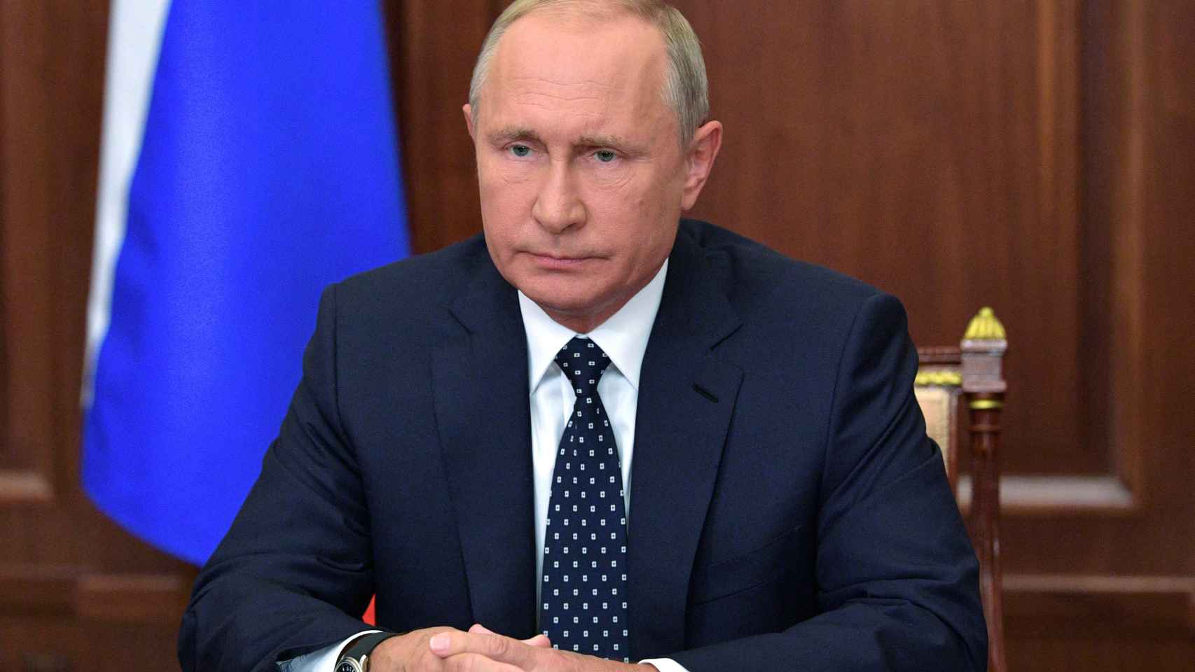 El presidente de Rusia, Vladimir Putin, en Moscú.