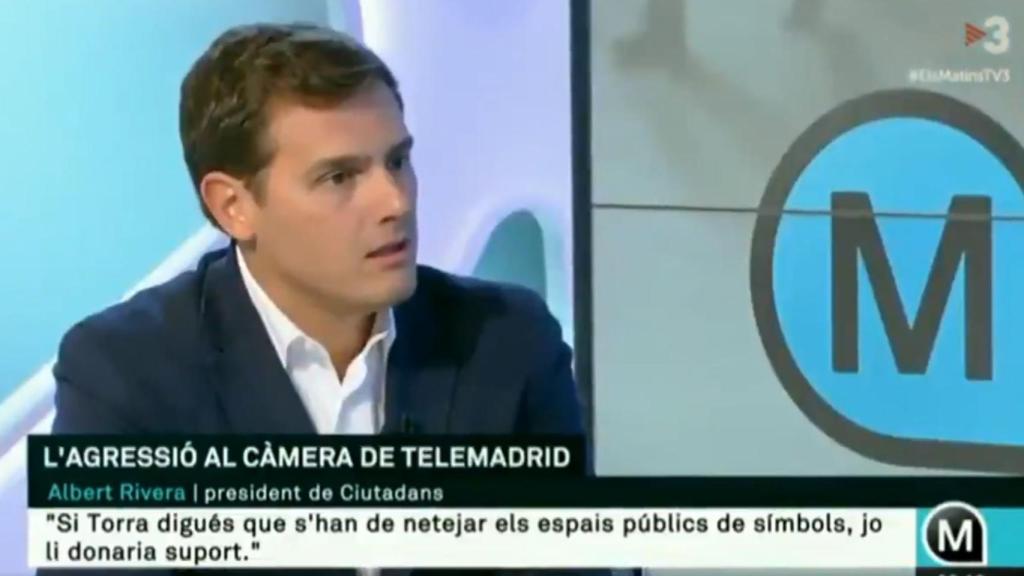 Albert Rivera este viernes en TV3.
