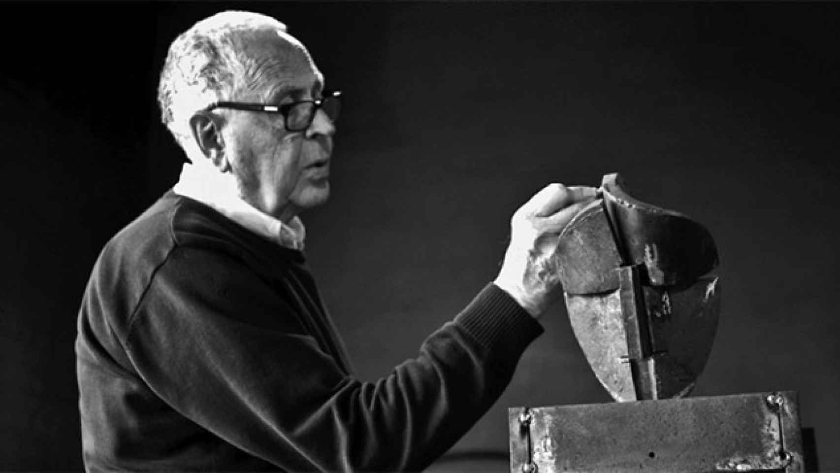 Martín Chirino, escultor de un friso de El Valle de los Caídos.