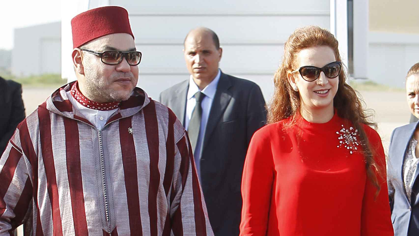 El rey Mohamed VI y su mujer Lalla Salma.
