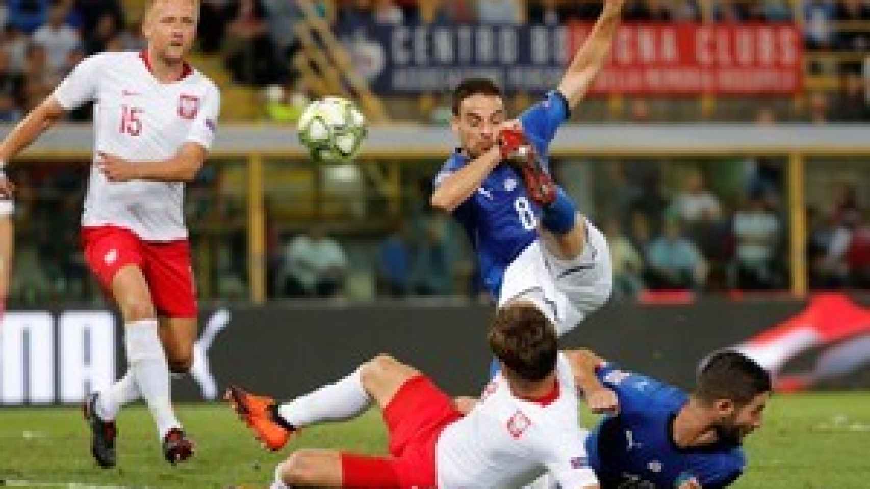 Las mejores imágenes del Italia - Polonia de la UEFA Nations League