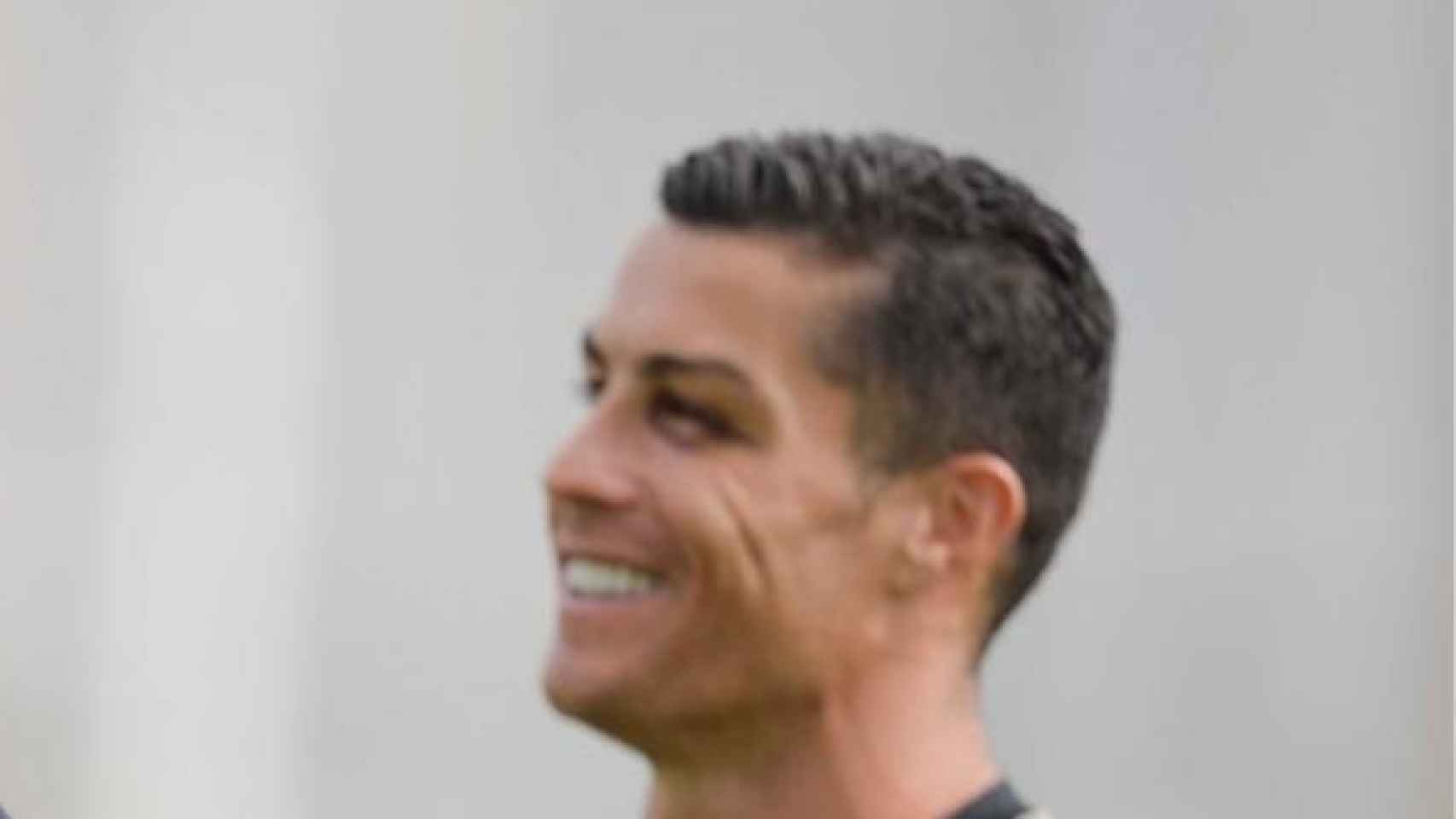 Cristiano Ronaldo regresa a los entrenamientos con un ojo morado. Foto: juventus.com