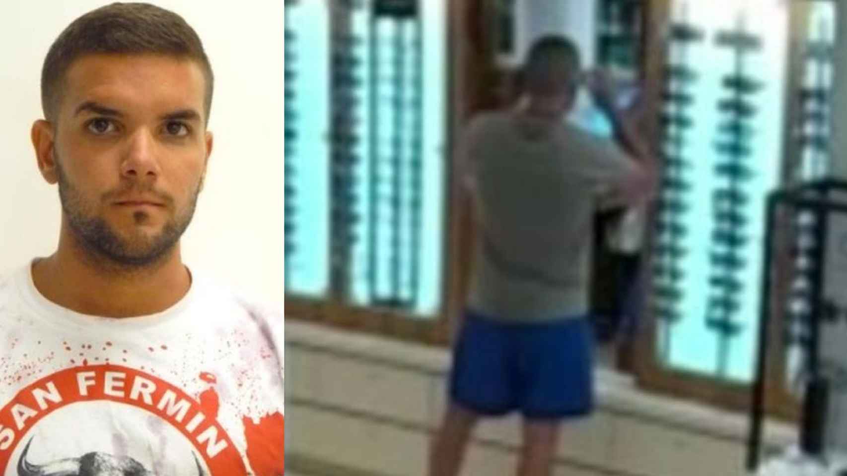 Ángel Boza, pillado mientras robaba unas gafas de sol en un centro comercial de Sevilla
