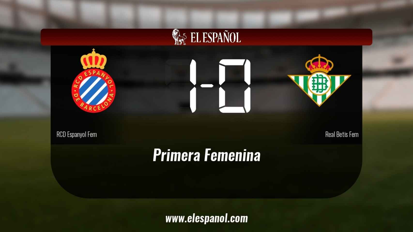 El Espanyol ganó en casa al Betis Féminas