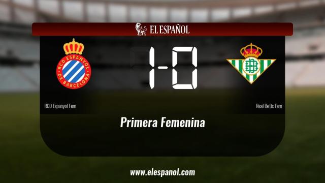 El Espanyol ganó en casa al Betis Féminas