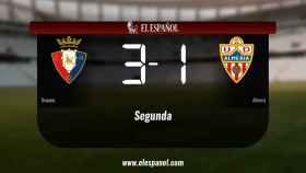 Osasuna derrotó al Almería por 3-1