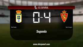 El Real Zaragoza derrotó al Real Oviedo por 0-4