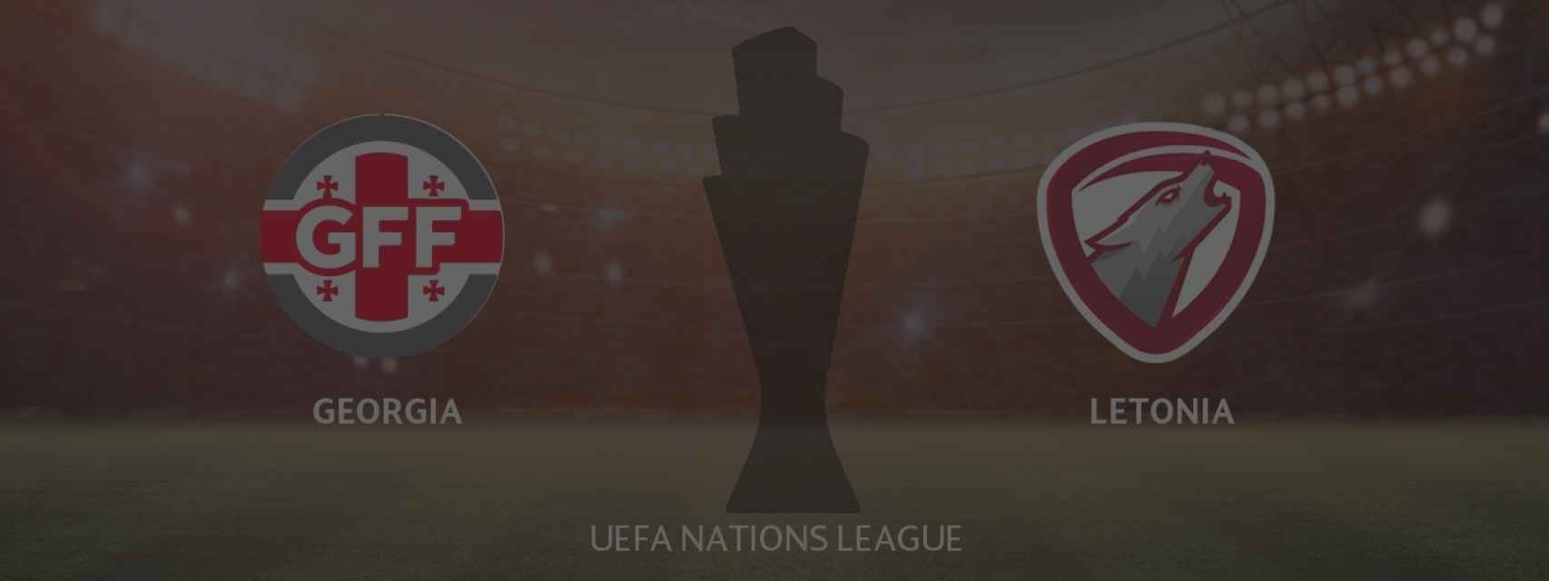 Georgina - Letonia, UEFA Nations League