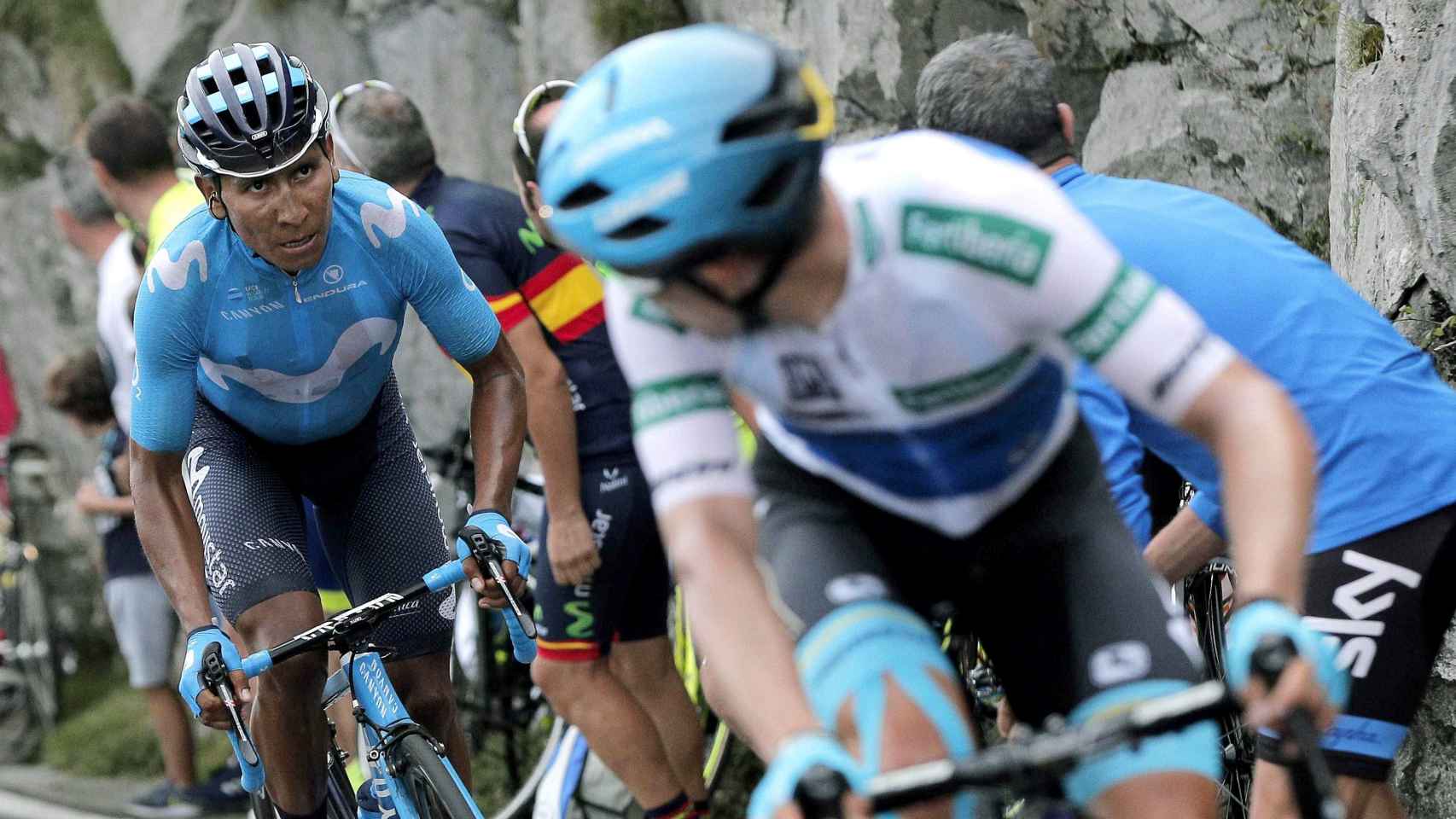 Miguel Ángel Moreno y Nairo Quintana, dos de los favoritos en La Vuelta