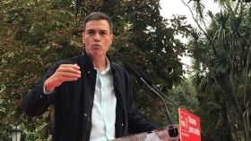 El presidente del Gobierno durante su discurso en la fiesta del PSOE.