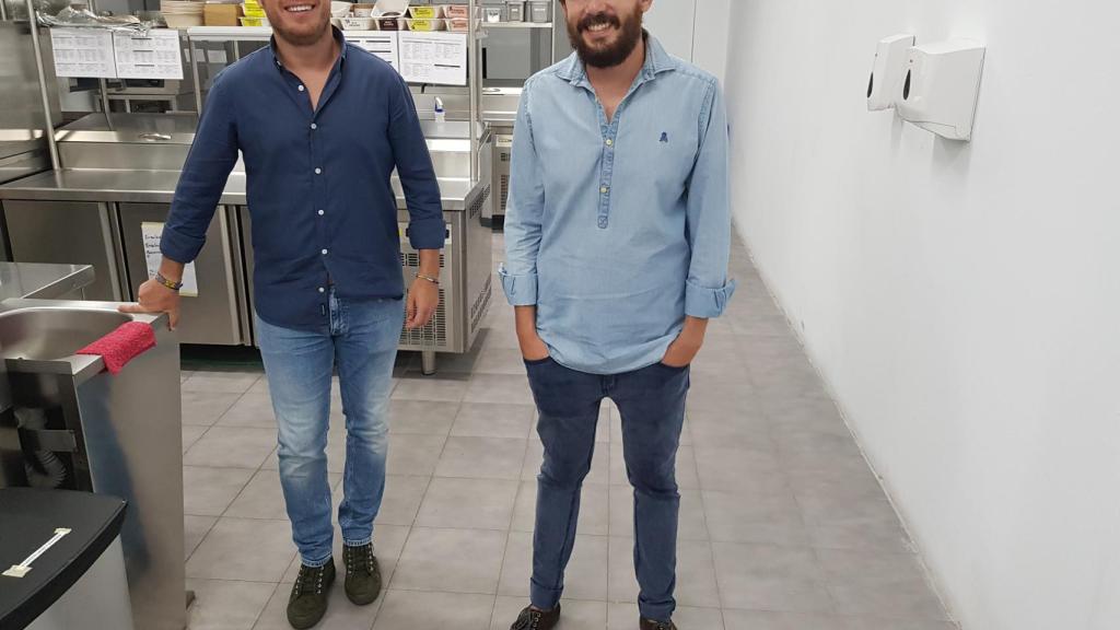 Los responsables españoles de Keatz, en los fogones. Aunque no haya fogones.
