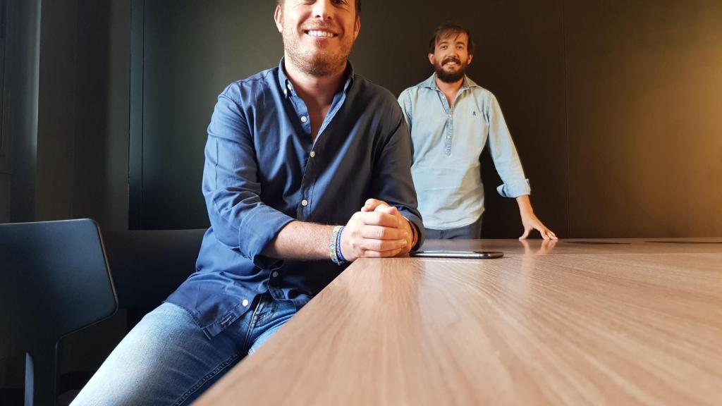 Joaquín Mencía (primer plano) y Carlos Rodríguez Maribona