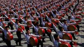 El desfile de este domingo en Corea del Norte.