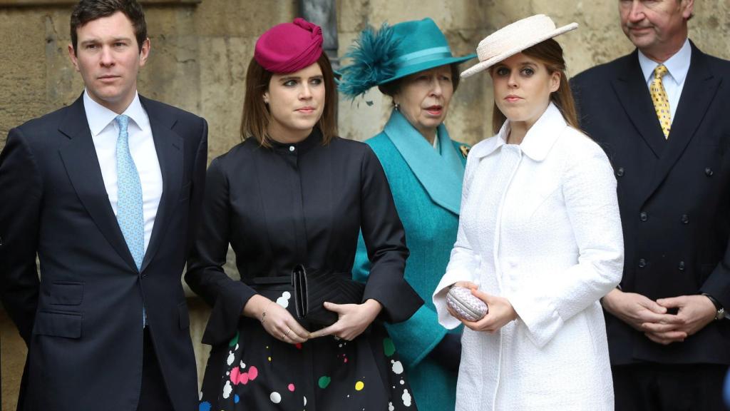 Eugenia de York y su pareja, Jack Brooksbank en la boda de Harry y Meghan.