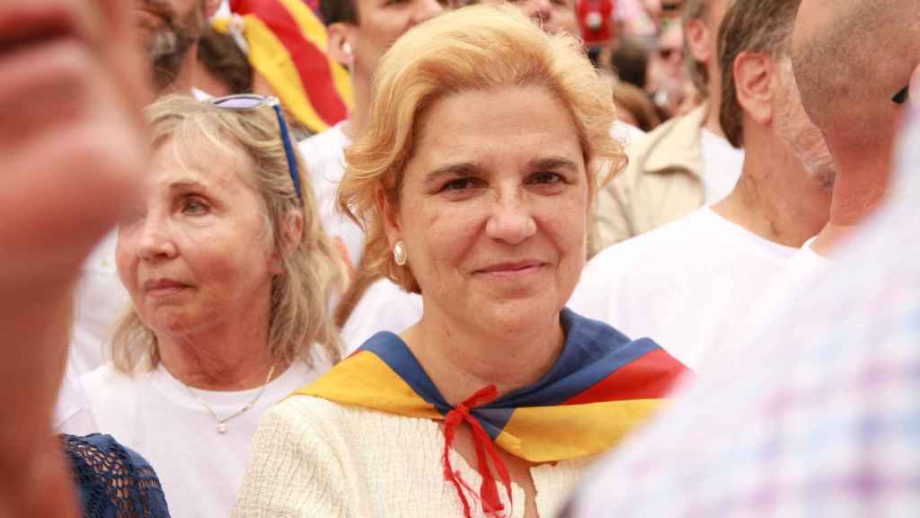 Pilar Rahola en el Diada de Cataluña de 2015.