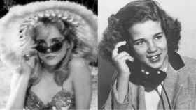 La actriz Sue Lyon interpretando a Lolita en la película de Kubrick y Sally Horner.